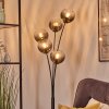 Koyoto globe light, floor lamp clear, Smoke-coloured, 5-light sources