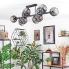Koyoto ceiling light, globe light Smoke-coloured, 10-light sources