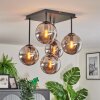 Gastor ceiling light, globe light Smoke-coloured, 5-light sources