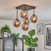 Gastor ceiling light, globe light Smoke-coloured, 5-light sources