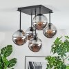 Gastor ceiling light, globe light Smoke-coloured, 5-light sources