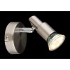 Globo lighting Kinley ceiling light chrome, matt nickel, 1-light source