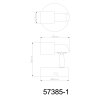 Globo lighting Kinley ceiling light chrome, matt nickel, 1-light source