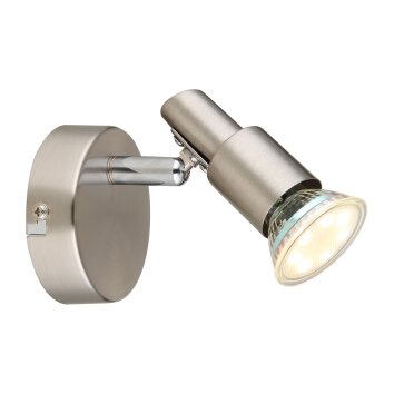 Globo lighting Kinley ceiling light chrome, matt nickel, 1-light source