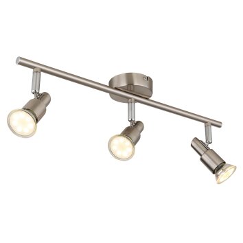 Globo lighting Kinley ceiling light chrome, matt nickel, 3-light sources