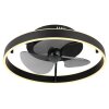 Globo lighting Conway Ceiling fan light LED black, 1-light source, Remote control