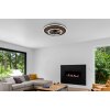 Globo lighting Trevino Ceiling fan light LED Ecru, black, 1-light source, Remote control