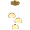 Globo lighting Avila hanging light LED gold, 1-light source, Remote control