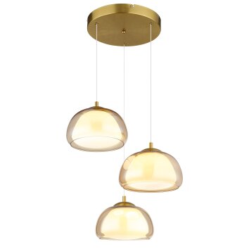 Globo lighting Avila hanging light LED gold, 1-light source, Remote control