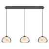 Globo lighting Avila hanging light LED chrome, black, 1-light source, Remote control
