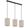 Globo lighting Page hanging light black, 3-light sources