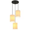Globo lighting Page hanging light black, 3-light sources