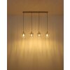 Globo lighting Alfred hanging light sand-coloured, 4-light sources