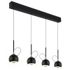 Globo lighting Donovan hanging light LED chrome, black, 1-light source