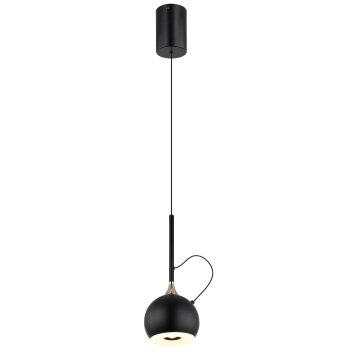 Globo lighting Donovan hanging light LED chrome, black, 1-light source