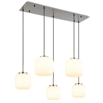 Globo lighting Kladora hanging light matt nickel, 5-light sources