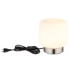 Globo lighting Kladora table lamp matt nickel, 1-light source