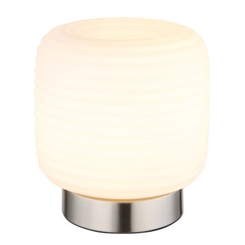 Globo lighting Kladora table lamp matt nickel, 1-light source