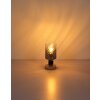 Globo lighting Osborne table lamp brown, stone appearance, 1-light source
