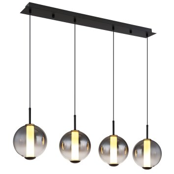 Globo lighting Lacy hanging light LED black, 1-light source