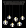 Globo lighting Lacy hanging light LED black, 1-light source
