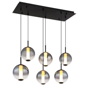 Globo lighting Lacy hanging light LED black, 1-light source