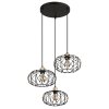 Globo lighting Greys hanging light black, 3-light sources