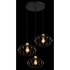 Globo lighting Greys hanging light black, 3-light sources