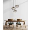 Globo lighting Greys hanging light black, 3-light sources