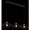 Globo lighting Greys hanging light black, 3-light sources