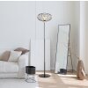 Globo lighting Greys floor lamp black, 1-light source