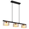 Globo lighting Higgins hanging light gold, black, 3-light sources