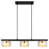 Globo lighting Higgins hanging light gold, black, 3-light sources