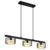 Globo lighting Higgins hanging light black, 3-light sources