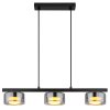 Globo lighting Higgins hanging light black, 3-light sources