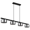 Globo lighting Higgins hanging light black, 4-light sources