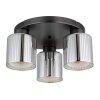 Globo lighting Felicia ceiling light black, 3-light sources
