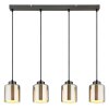 Globo lighting Felicia hanging light black, 4-light sources