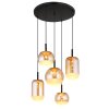 Globo lighting Severin hanging light LED black, 1-light source