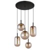 Globo lighting Severin hanging light LED black, 1-light source