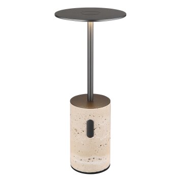 Globo lighting Travertin table lamp LED grey, 1-light source