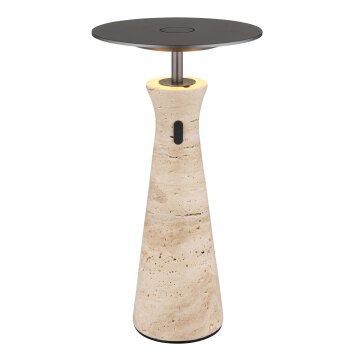 Globo lighting Travertin table lamp LED grey, 1-light source