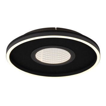 Globo lighting Emory ceiling light LED black, 1-light source