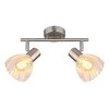 Globo lighting Zachery ceiling light matt nickel, 2-light sources