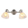 Globo lighting Zachery ceiling light matt nickel, 2-light sources