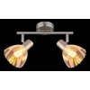 Globo lighting Zachery ceiling light matt nickel, 2-light sources