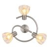 Globo lighting Zachery ceiling light matt nickel, 3-light sources
