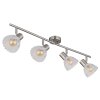 Globo lighting Zachery ceiling light matt nickel, 4-light sources