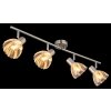 Globo lighting Zachery ceiling light matt nickel, 4-light sources
