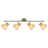 Globo lighting Zachery ceiling light brass, 4-light sources